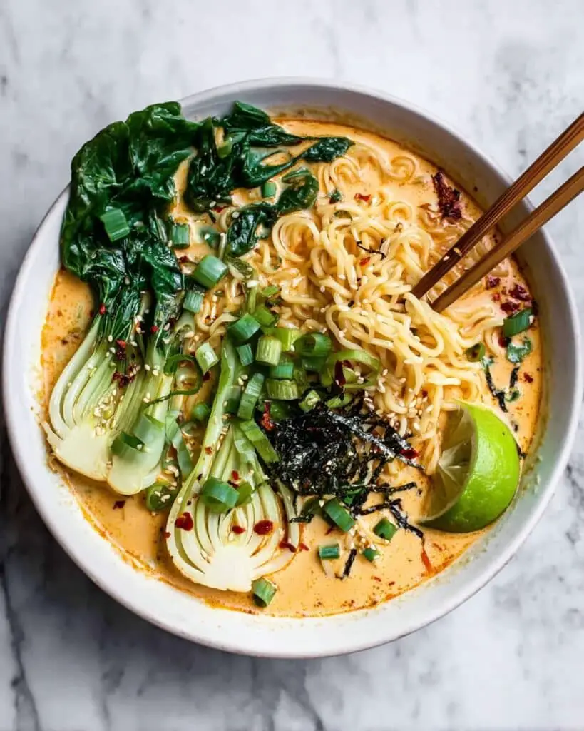 Quick Spicy Coconut Noodles Recipe