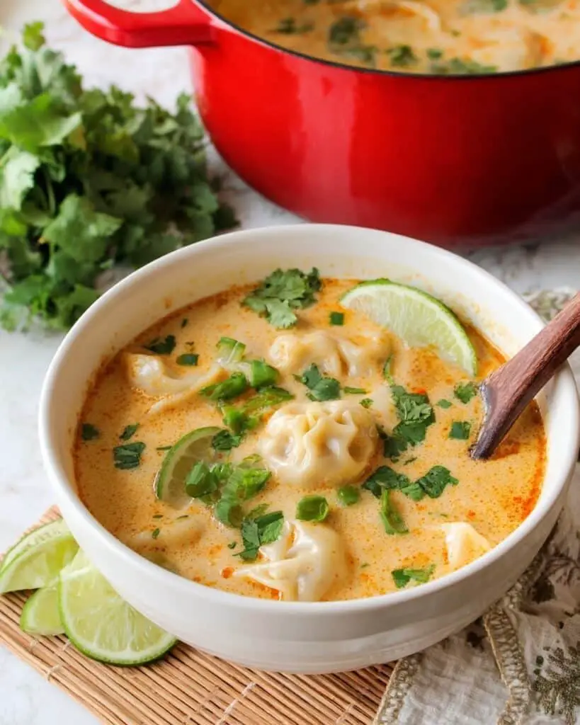 Thai Coconut Potsticker Soup Recipe