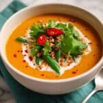 Thai Red Lentil Soup with Sugar Snap Peas Recipe