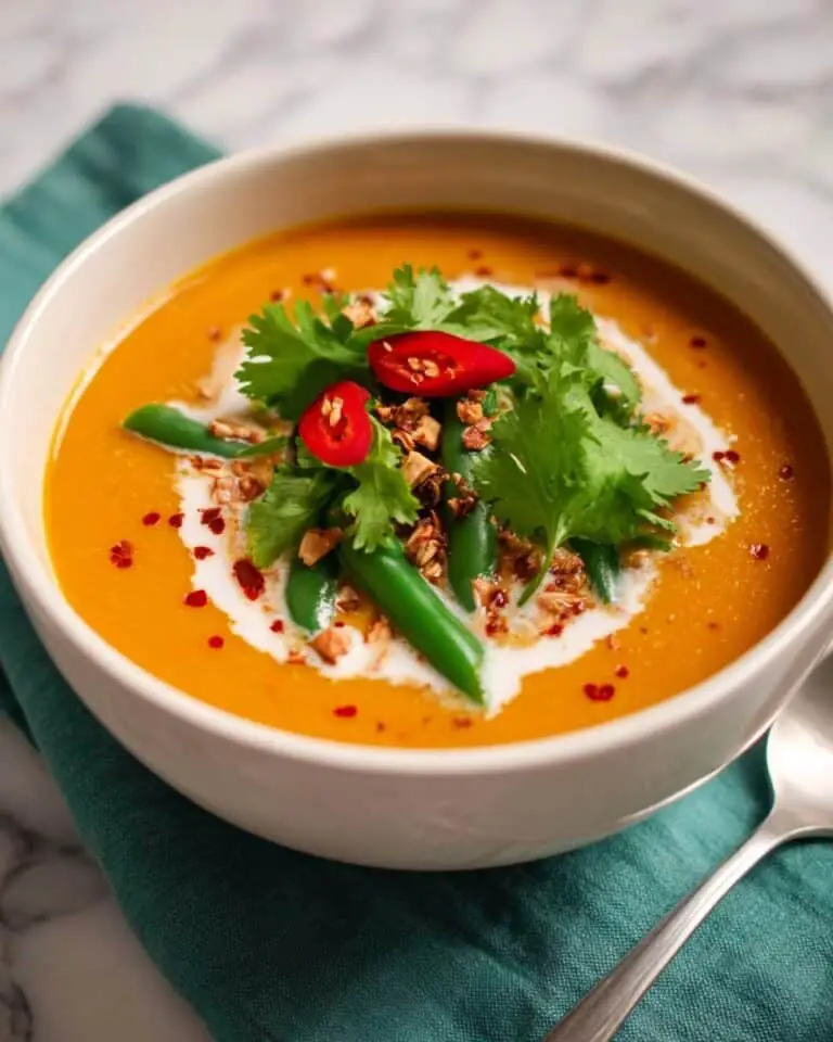Thai Red Lentil Soup with Sugar Snap Peas Recipe