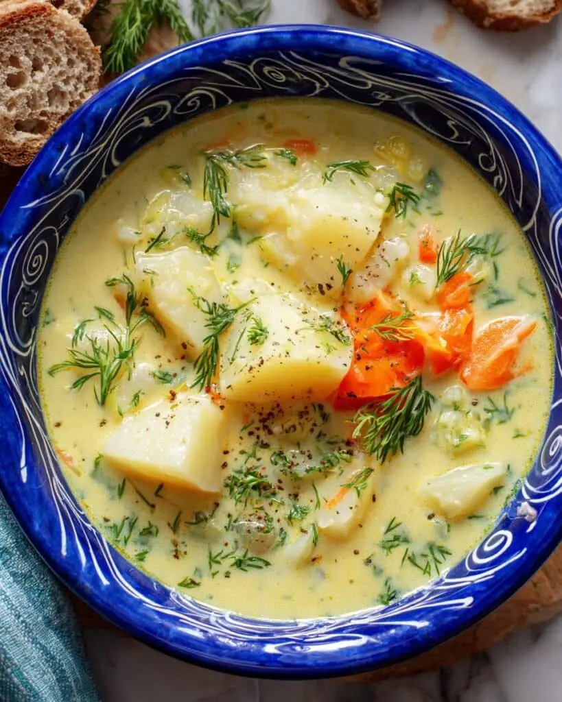 Creamy Potato and Dill Soup Recipe