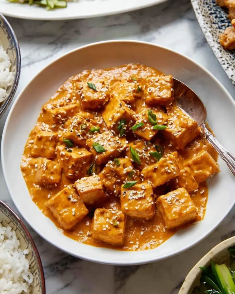 Spicy Tofu with Creamy Coconut Sauce Recipe