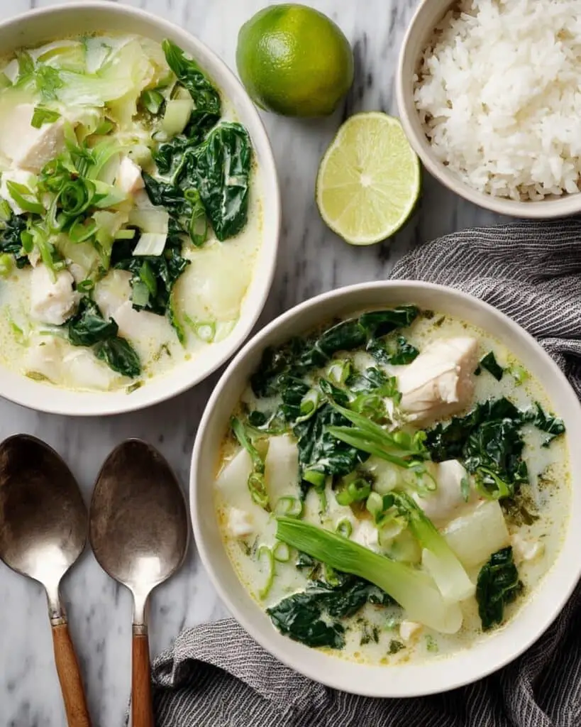 Coconut Fish Stew With Ginger and Greens Recipe