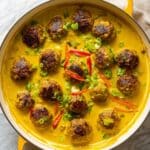 Jerk Meatballs in Coconut Curry Sauce Recipe