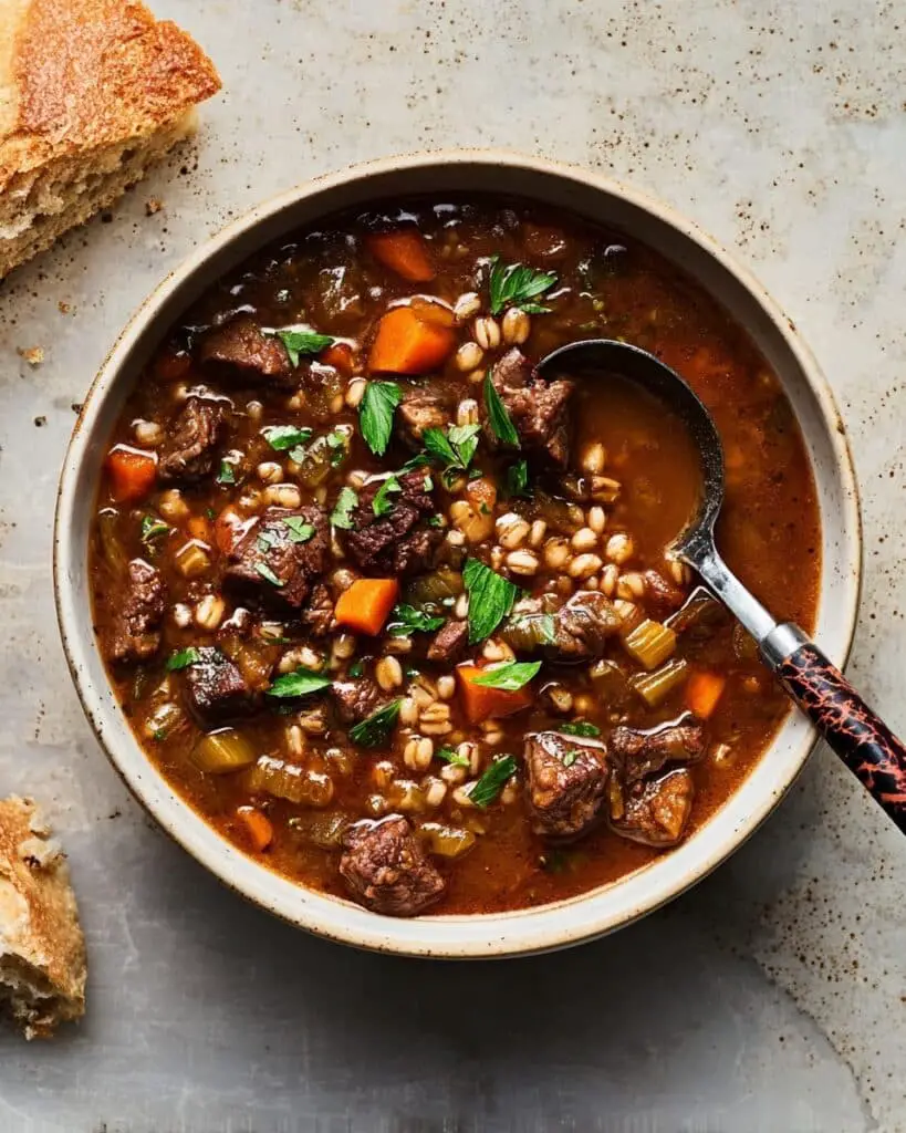 Beef & Barley Soup Recipe