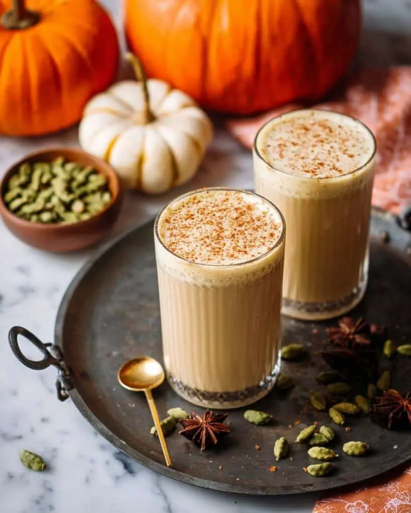 Iced Pumpkin Cream Chai Latte (Starbucks Dupe) Recipe