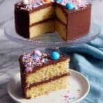 French Butter Cake with Old Fashioned Fudge Frosting Recipe