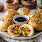Pan-Fried Vegan Vegetable Bao Buns Recipe