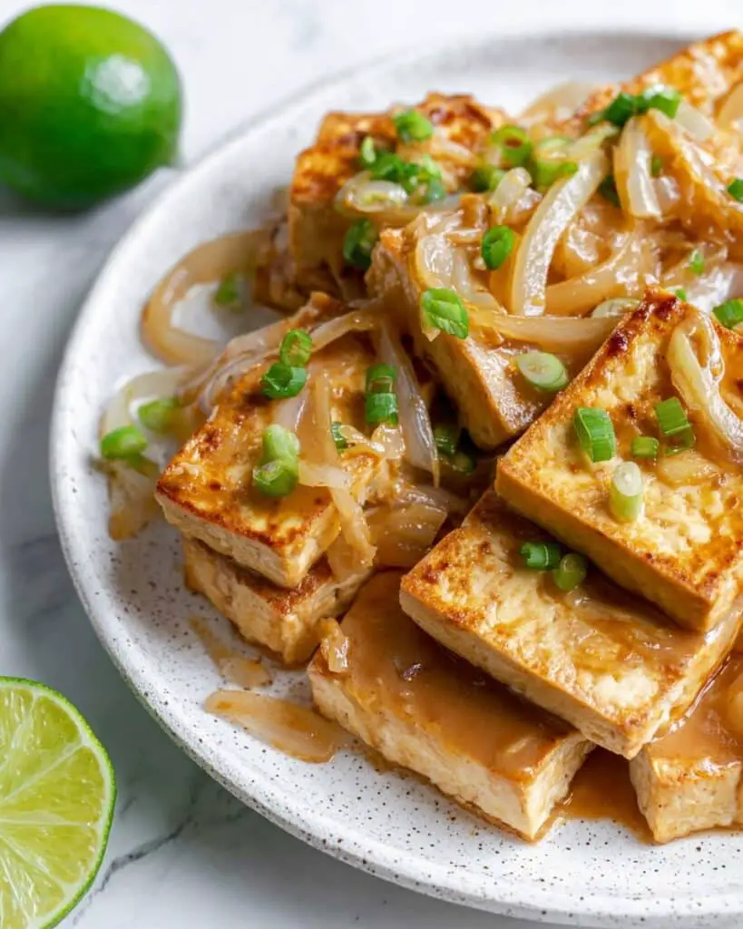 Spicy Tofu with Coconut Lime Sauce Recipe