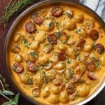 Creamy Butternut Squash Gnocchi with Sausage, Sage, and Thyme Recipe