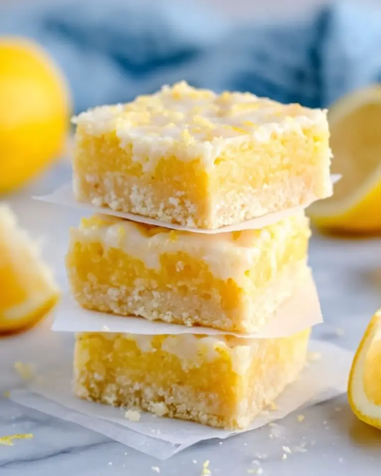 Best Lemon Brownies Recipe (With Lemony Glaze) Recipe