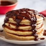 Churro Pancakes with Spicy Chocolate Sauce Recipe