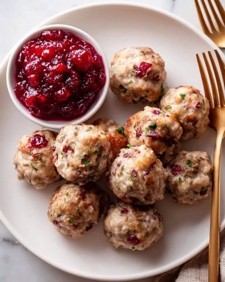 Turkey and Stuffing Meatballs Recipe