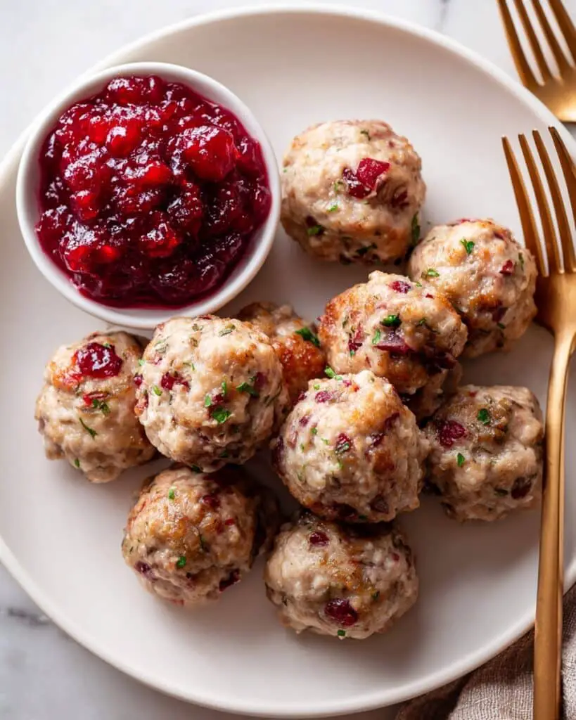 Turkey and Stuffing Meatballs Recipe