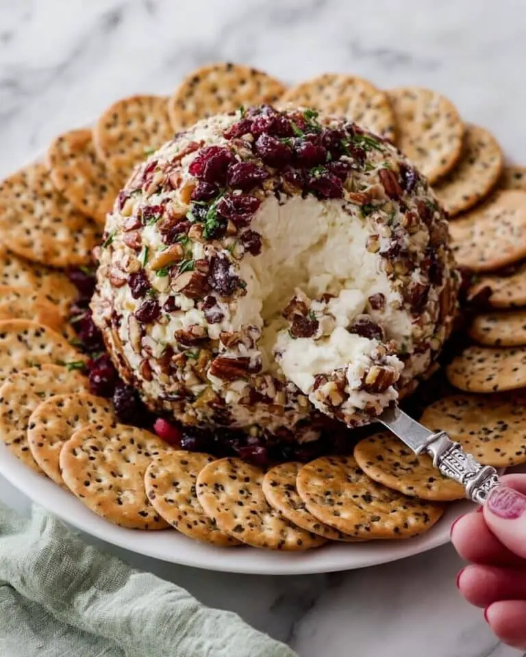 Cranberry Pecan Cheese Ball Appetizer Recipe