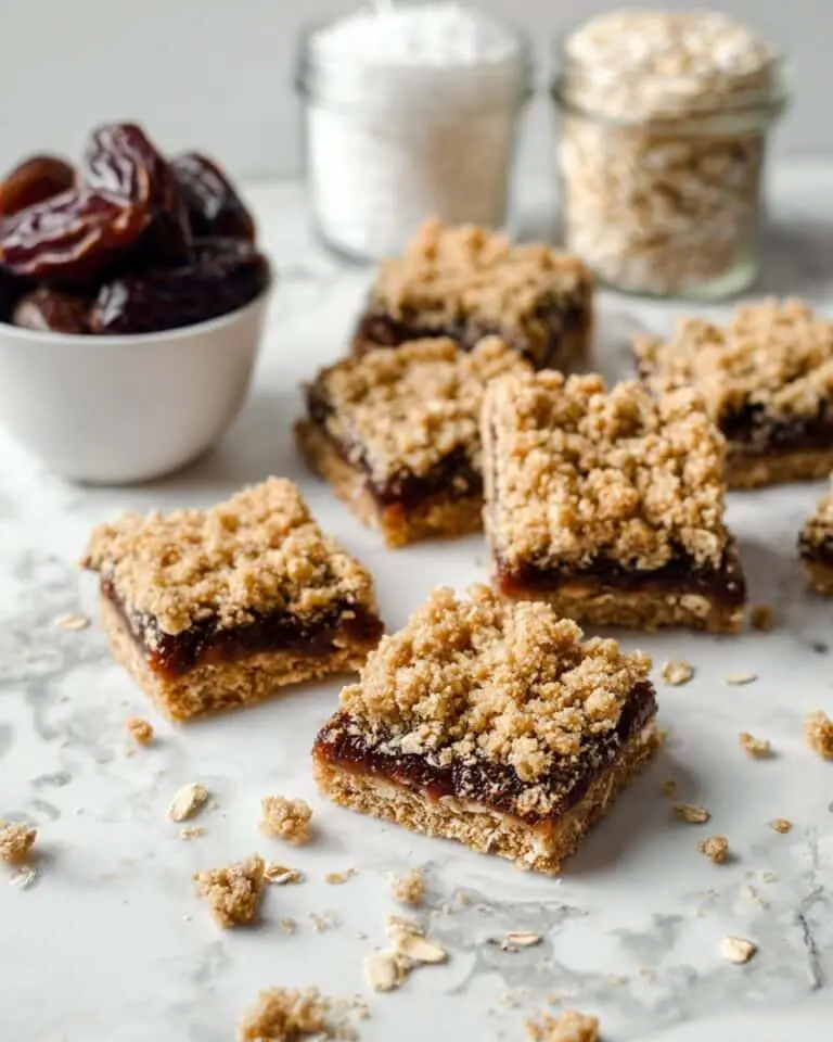 Healthy Date Squares (Vegan, Gluten-Free) Recipe
