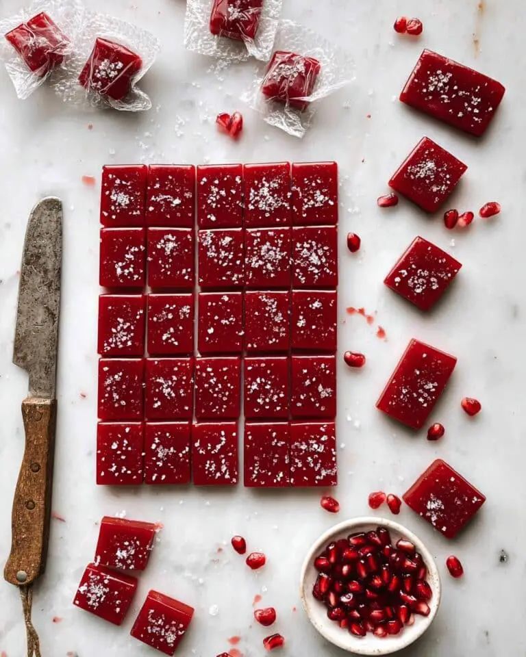 Cranberry Pomegranate Caramels Recipe