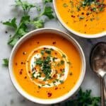 Easy Butternut Squash and Sweet Potato Soup Recipe