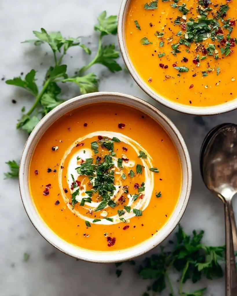 Easy Butternut Squash and Sweet Potato Soup Recipe
