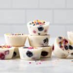 Frozen Yogurt Bites with Fruit and Sprinkles Recipe