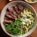 Grilled Skirt Steak with Lemon Herb Couscous Salad Recipe