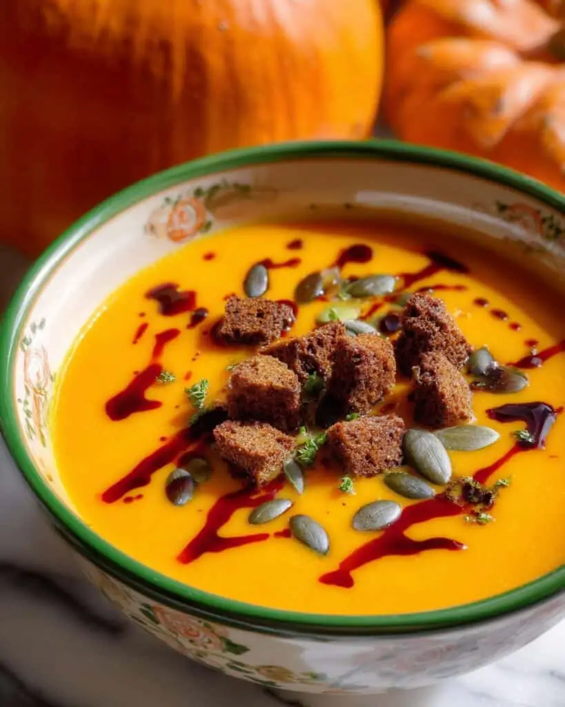 Autumn-Spiced Roasted Pumpkin Soup Recipe