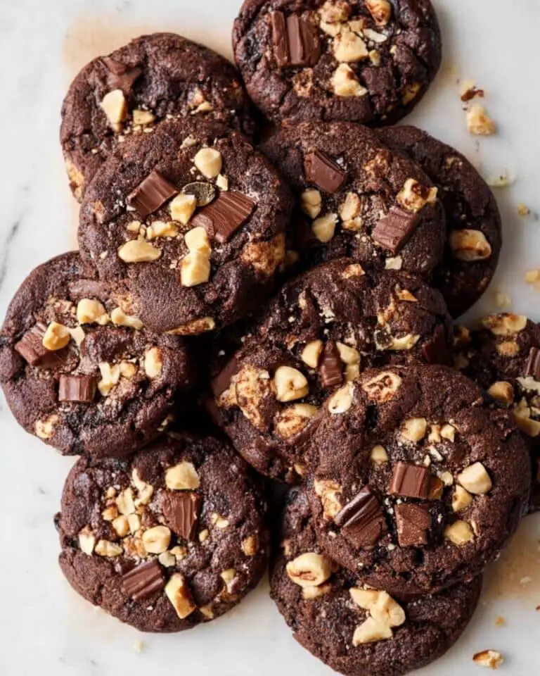 Double Chocolate Hazelnut Cookies Recipe