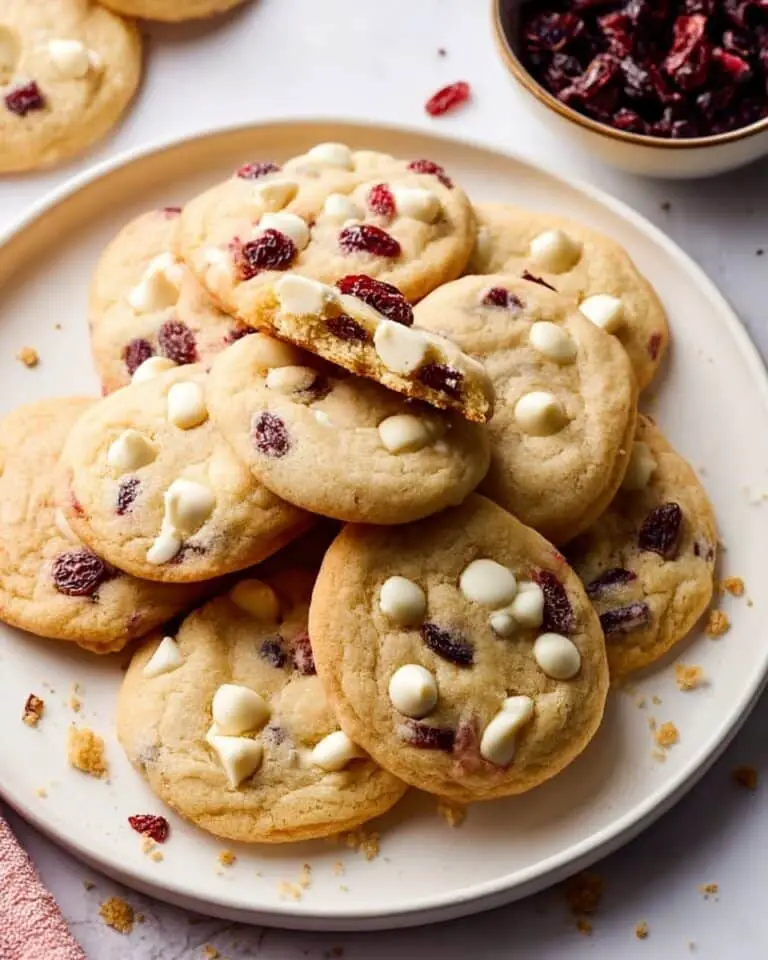 Soft-Baked White Chocolate Cranberry Cookies Recipe