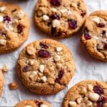 Vegan White Chocolate Cranberry Cookies Recipe