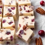 White Chocolate Cranberry Pecan Fudge Recipe