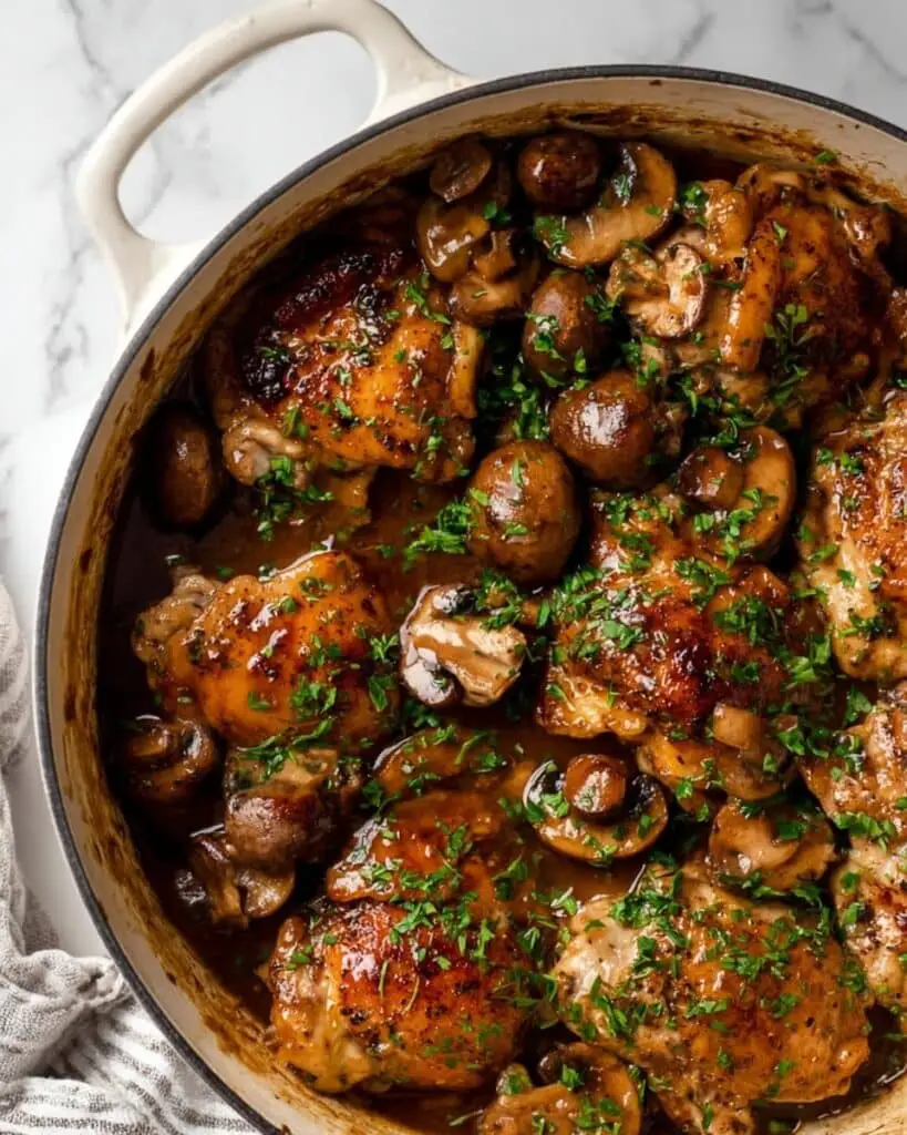 Balsamic Chicken and Mushrooms Recipe