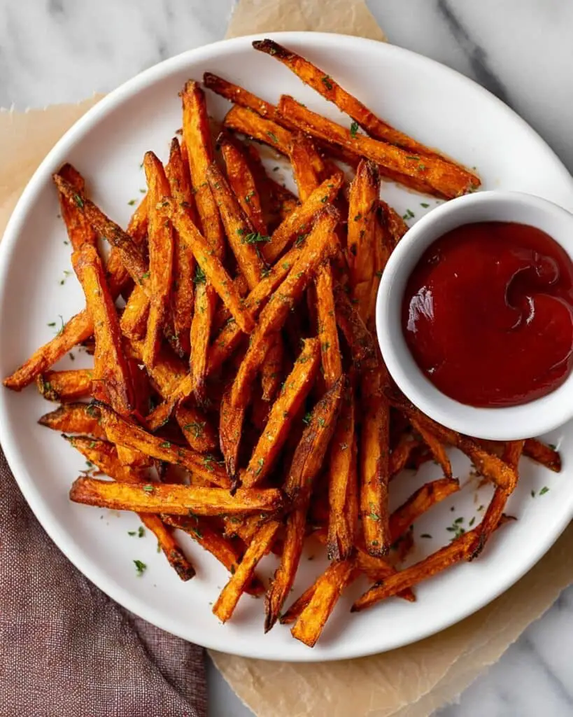 Crispy Baked Sweet Potato Fries Recipe