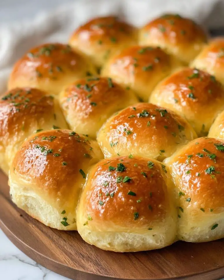 Easy Garlic Butter Dinner Rolls Recipe