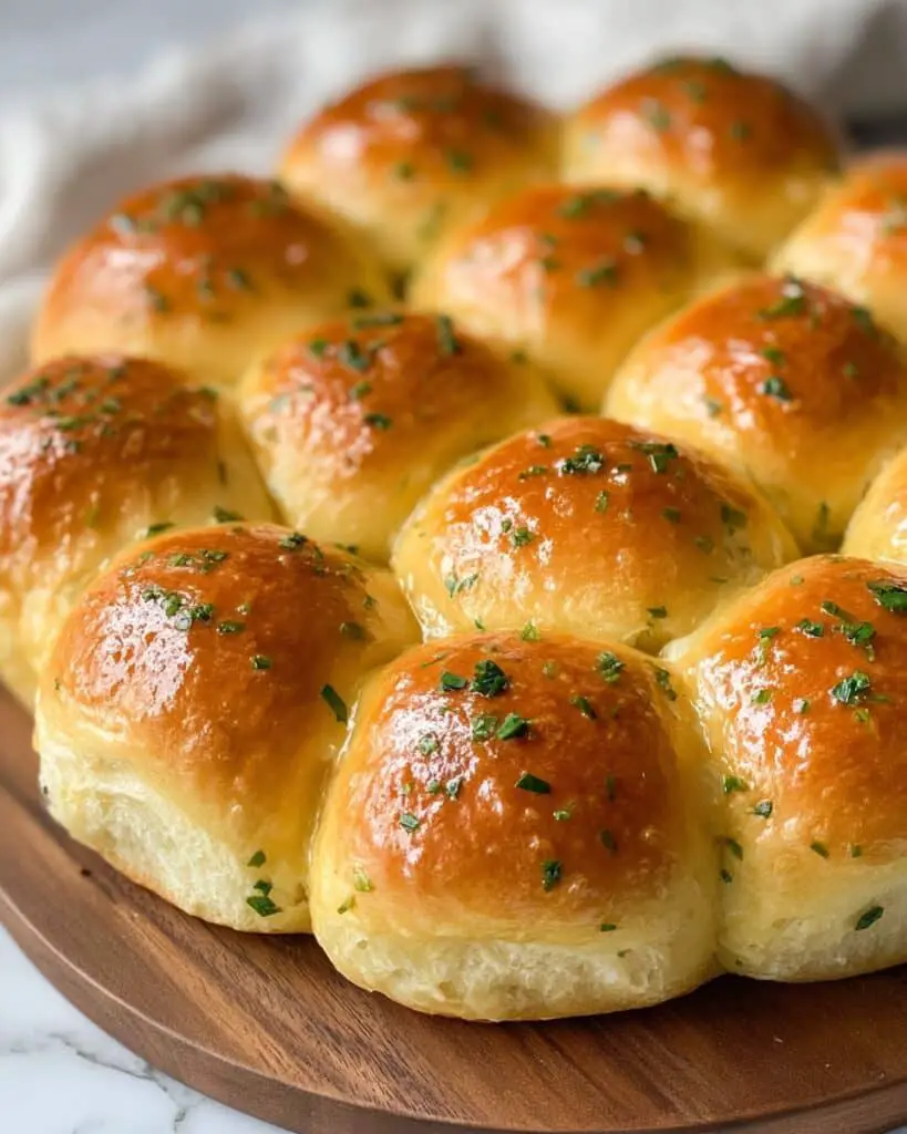 Easy Garlic Butter Dinner Rolls Recipe