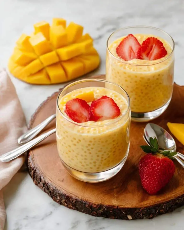 Mango Tapioca Pudding (Mango Sago) Recipe