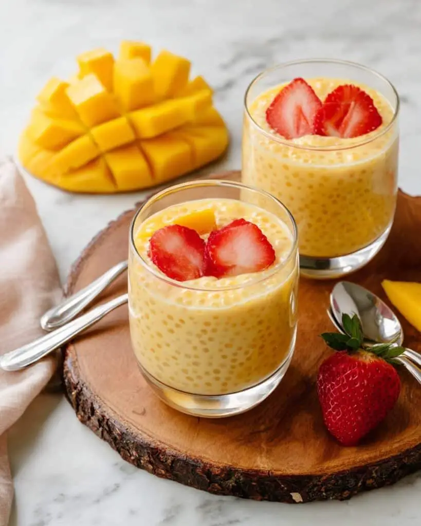 Mango Tapioca Pudding (Mango Sago) Recipe