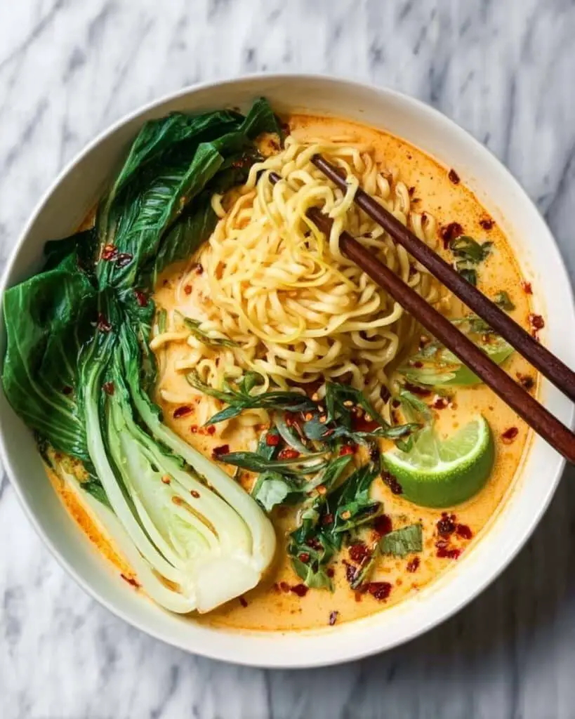 Easy Spicy Coconut Noodles Recipe