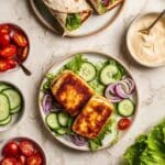 Halloumi Wraps with Sticky Honey Chili Sauce Recipe