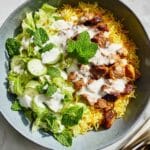 One-Pot Shawarma Rice with White Sauce Recipe