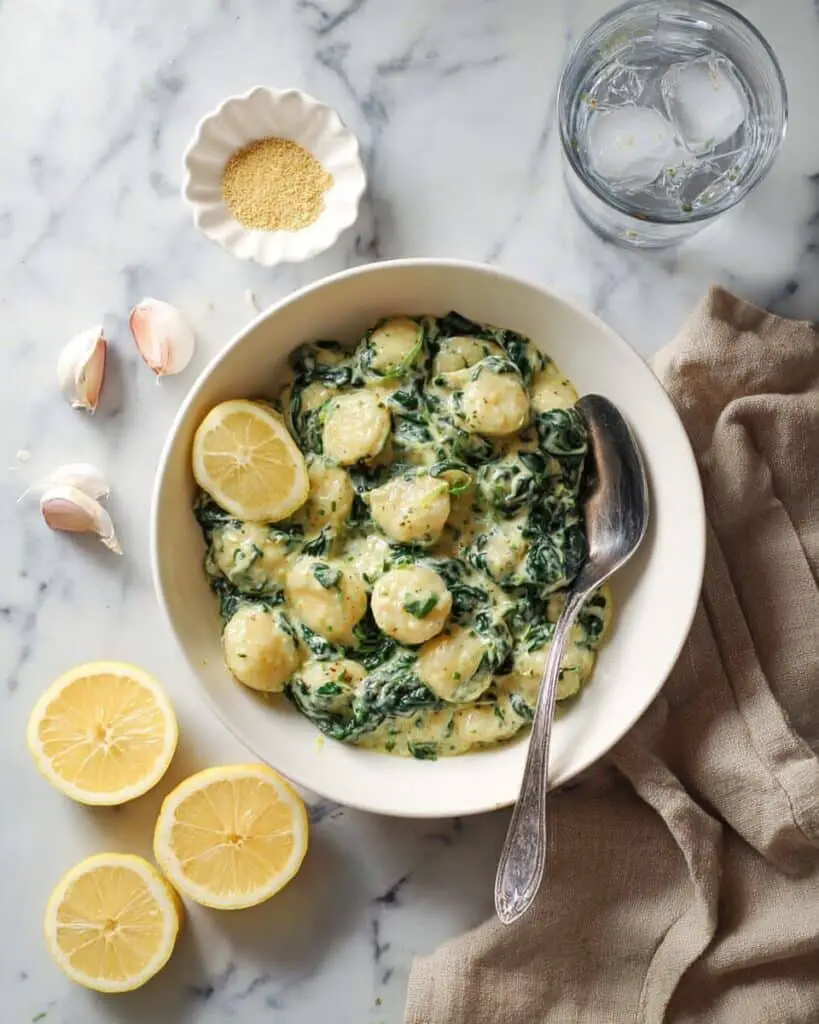 Creamy Dairy-Free Spinach Gnocchi Recipe