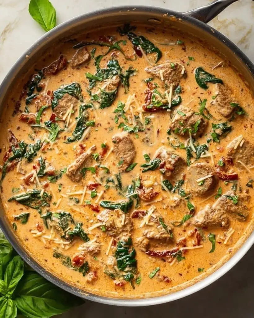 Marry Me Tofu with Sun-Dried Tomato and Spinach Cream Sauce Recipe