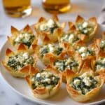 Spinach-Artichoke Dip Wonton Cups Recipe