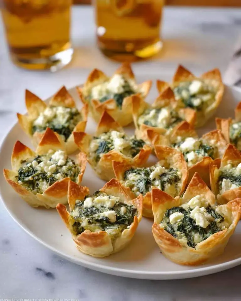 Spinach-Artichoke Dip Wonton Cups Recipe
