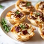 Cranberry Brie Bites with Puff Pastry Recipe