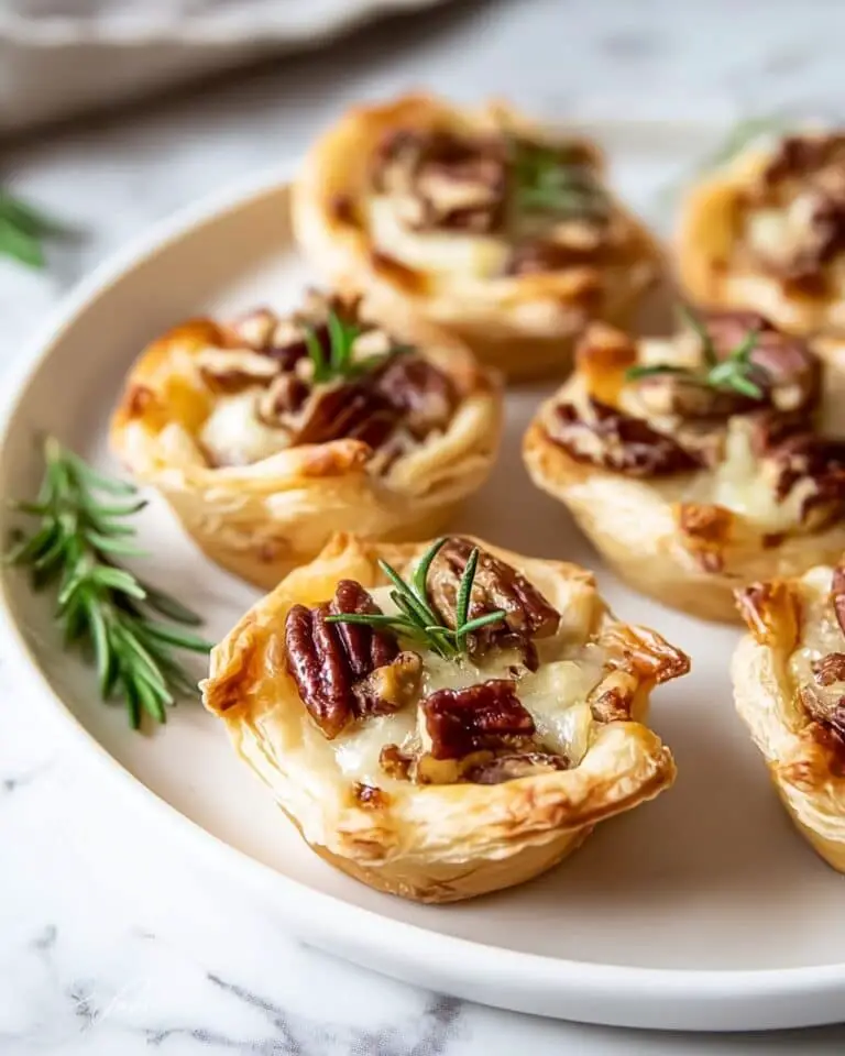 Cranberry Brie Bites with Puff Pastry Recipe