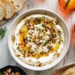 Quick Whipped Ricotta Dip with Hot Honey Appetizer Recipe