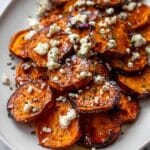 Roasted Sweet Potato Rounds with Honey & Feta Recipe