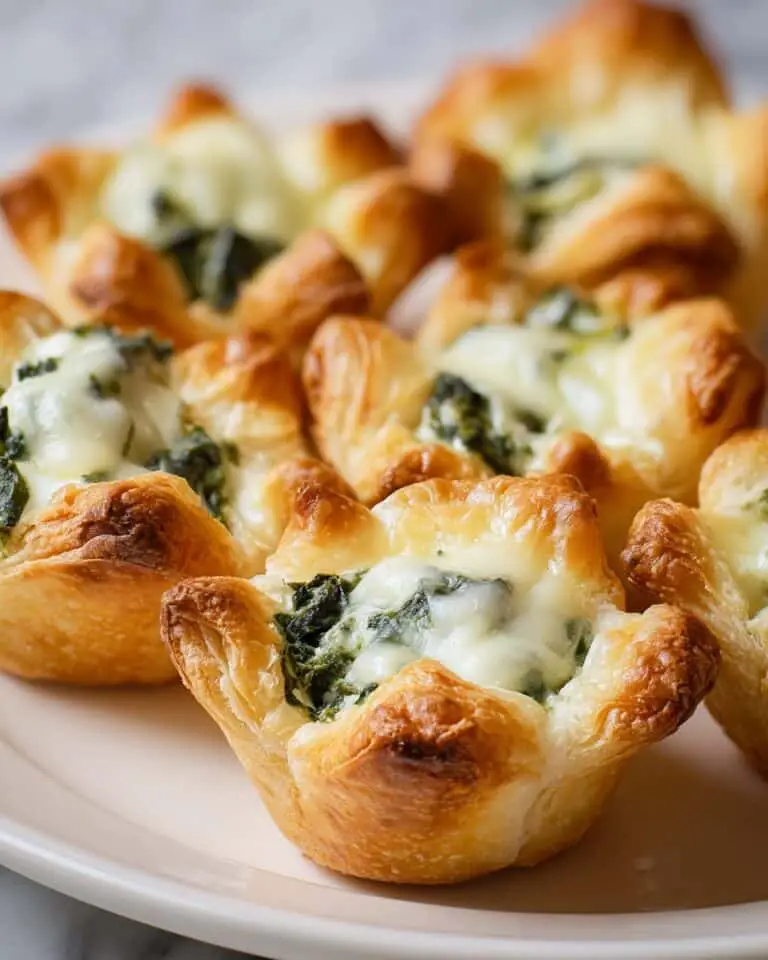 Spinach Dip Bites: Cheesy, Buttery Party Appetizer Recipe