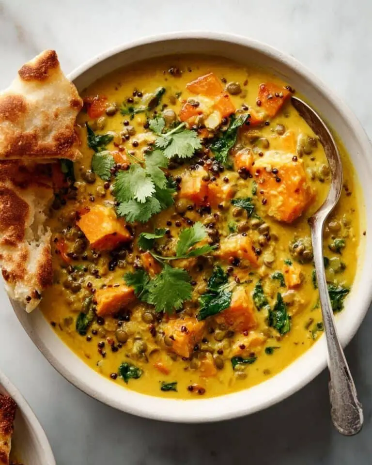 Ginger Sweet Potato and Coconut Milk Stew with Lentils and Kale Recipe