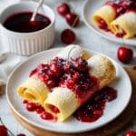 Very Merry Cranberry Christmas Crepes Recipe